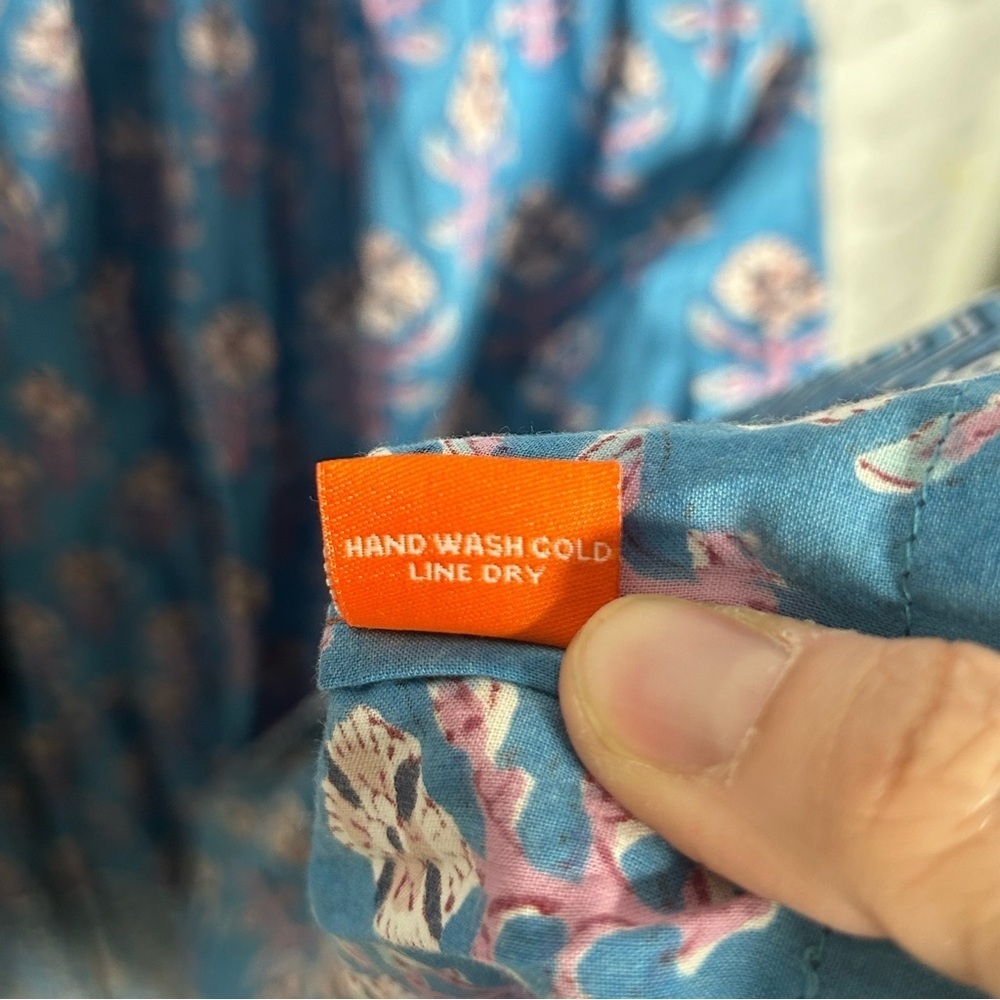 Oliphant Sky Blue Floral Maxi Dress - Picture 13 of 15